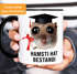 Kaffee-Tasse - Geschenk Abschluss Studium Bachelor - Sad Hamster - Spruch Hamsti hat bestandi Keramik Moonworks®preview