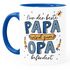 Kaffee-Tasse Geschenk für Papa zum Vatertag Spruch Nur der beste Papa wird zum Opa befördert SpecialMe®preview