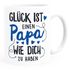 Kaffee-Tasse Geschenk Glück ist einen Papa/eine Mama wie dich zu haben Vatertag Muttertag SpecialMe®preview
