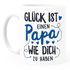 Kaffee-Tasse Geschenk Glück ist einen Papa/eine Mama wie dich zu haben Vatertag Muttertag SpecialMe®preview