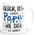 Kaffee-Tasse Geschenk Glück ist einen Papa/eine Mama wie dich zu haben Vatertag Muttertag SpecialMe®preview
