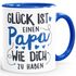 Kaffee-Tasse Geschenk Glück ist einen Papa/eine Mama wie dich zu haben Vatertag Muttertag SpecialMe®preview