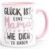 Kaffee-Tasse Geschenk Glück ist einen Papa/eine Mama wie dich zu haben Vatertag Muttertag SpecialMe®preview