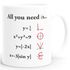 Kaffee-Tasse Geschenk Liebe Love Kurvendiskussion Mathematik Nerd Geek Valentinstag Moonworks®preview
