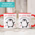 Kaffee-Tasse Geschenk Liebe Valentinstag Jahrestag Pinguin Spruch Ich liebe dich Herz SpecialMe®preview