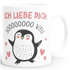 Kaffee-Tasse Geschenk Liebe Valentinstag Jahrestag Pinguin Spruch Ich liebe dich Herz SpecialMe®preview