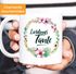 Kaffee-Tasse Geschenk-Tasse Geschenk für Tante Lieblingstante Blumen Bordüre Blumenranke Blüten Familie MoonWorks®preview