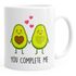 Kaffee-Tasse Geschenk-Tasse Liebe Avocado You complete me Valentinstagsgeschenk MoonWorks®preview