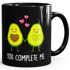 Kaffee-Tasse Geschenk-Tasse Liebe Avocado You complete me Valentinstagsgeschenk MoonWorks®preview