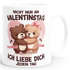 Kaffee-Tasse Geschenk Valentinstag Mann Frau personalisiert Paar mit Namen Ich liebe Dich Spruch SpecialMe®preview
