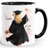 Kaffee-Tasse Geschenk {variation3} -Abschluss 2026 für Frauen - Geschenkidee Absolventin personalisiert mit Name - Figur anpassbar Keramikbecher SpecialMe®preview