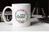 Kaffee-Tasse Geschenktasse Geschenk für Cousine Lieblingscousine Blumen Bordüre Blumenranke Blüten Familie MoonWorks®preview