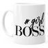 Kaffee-Tasse Girl Boss Statement Spruch Quote Message Hashtag MoonWorks®preview