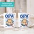 Kaffee-Tasse Glück ist einen Papa Opa wie dich zu haben mit Namen und Figuren personalisiert Geschenk von Kindern SpecialMe®preview