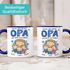 Kaffee-Tasse Glück ist einen Papa Opa wie dich zu haben mit Namen und Figuren personalisiert Geschenk von Kindern SpecialMe®preview