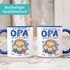 Kaffee-Tasse Glück ist einen Papa Opa wie dich zu haben mit Namen und Figuren personalisiert Geschenk von Kindern SpecialMe®preview