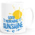 Kaffee-Tasse Good Morning Sunshine einfarbig MoonWorks®preview