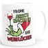 Kaffee-Tasse Grinch Anti Weihnachten lustig Kaffeebecher Spruch Frohe Arschnachten ihr Weinlöcher MoonWorks®preview