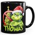 Kaffee-Tasse Grinch Weihnachten Mann Frau Paar mit Namen personalisierbar Geschenk lustig Weihnachtsmuffel MoonWorks®preview