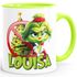 Kaffee-Tasse Grinch Weihnachtstasse Mann Frau Paar mit Namen personalisierbar Geschenk lustig Weihnachtsmuffel MoonWorks®preview