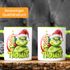 Kaffee-Tasse Grinch Weihnachtstasse Mann Frau Paar mit Namen personalisierbar Geschenk lustig Weihnachtsmuffel MoonWorks®preview