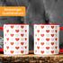 Kaffee-Tasse Herz-Muster Herzchen bunt Geschenk liebe Menschen Geburtstag Weihnachten Valentinstag Moonworks®preview