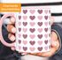 Kaffee-Tasse Herz-Muster Herzchen bunt Geschenk liebe Menschen Geburtstag Weihnachten Valentinstag Moonworks®preview