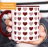 Kaffee-Tasse Herz-Muster Herzchen bunt Geschenk liebe Menschen Geburtstag Weihnachten Valentinstag Moonworks®preview