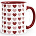 Kaffee-Tasse Herz-Muster Herzchen bunt Geschenk liebe Menschen Geburtstag Weihnachten Valentinstag Moonworks®preview