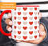 Kaffee-Tasse Herz-Muster Herzchen bunt Geschenk liebe Menschen Geburtstag Weihnachten Valentinstag Moonworks®preview