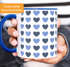 Kaffee-Tasse Herz-Muster Herzchen bunt Geschenk liebe Menschen Geburtstag Weihnachten Valentinstag Moonworks®preview