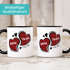 Kaffee-Tasse Herzen personalisiert anpassbare Namen Datum Liebe Geschenk Hochzeitstag Jahrestag SpecialMe®preview