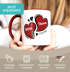 Kaffee-Tasse Herzen personalisiert anpassbare Namen Datum Liebe Geschenk Hochzeitstag Jahrestag SpecialMe®preview