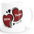 Kaffee-Tasse Herzen personalisiert anpassbare Namen Datum Liebe Geschenk Hochzeitstag Jahrestag SpecialMe®preview