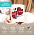 Kaffee-Tasse Herzen personalisiert anpassbare Namen Datum Liebe Geschenk Hochzeitstag Jahrestag SpecialMe®preview