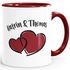 Kaffee-Tasse Herzen personalisiert anpassbare Namen Liebe Geschenk Valentinstag Jahrestag SpecialMe®preview