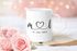 Kaffee-Tasse Herzhenkel Hochzeit personalisiert mit Initialen Anfangsbuchstaben und Herz Datum Hochzeitsgeschenk SpecialMe®preview