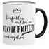 Kaffee-Tasse Hinfallen, aufstehen, Krone richten, weitergehen Spruch Farbkante MoonWorks®preview