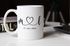 Kaffee-Tasse Hochzeit personalisiert mit Initialen Anfangsbuchstaben und Herz Datum Hochzeitsgeschenk SpecialMe®preview