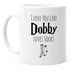 Kaffee-Tasse I love you like Dobby loves socks Valentinstag Geschenk Liebe MoonWorks®preview