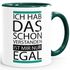 Kaffee-Tasse Ich hab das schon verstanden ist mir nur egal Spruch Tasse mit Innenfarbe MoonWorks®preview