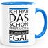 Kaffee-Tasse Ich hab das schon verstanden ist mir nur egal Spruch Tasse mit Innenfarbe MoonWorks®preview