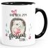 Kaffee-Tasse Ich hab dich zum fressen gern Watercolor Igel Liebe Spruch Geschenk Love Quote MoonWorks®preview