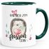 Kaffee-Tasse Ich hab dich zum fressen gern Watercolor Igel Liebe Spruch Geschenk Love Quote MoonWorks®preview