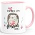 Kaffee-Tasse Ich hab dich zum fressen gern Watercolor Igel Liebe Spruch Geschenk Love Quote MoonWorks®preview