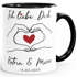 Kaffee-Tasse Ich liebe Dich Hände Herz Personalisiert mit Namen und Wunschdatum SpecialMe®preview