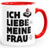 Kaffee-Tasse Ich liebe es wenn meine Frau mich zocken lässt Geburtstags-Gchenk Gamer Zocker Liebeserklärung Moonworks®preview