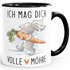 Kaffee-Tasse Ich mag dich volle Möhre Hase Herz Geschenk Liebe  Partner Jahrestag Valentinstag SpecialMe®preview