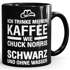 Kaffee-Tasse Ich trinke meinen Kaffee wie Chuck Norris - schwarz und ohne Wasser glänzend MoonWorks®preview