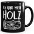 Kaffee-Tasse Ich und mein Holz Holzi einfarbig MoonWorks®preview